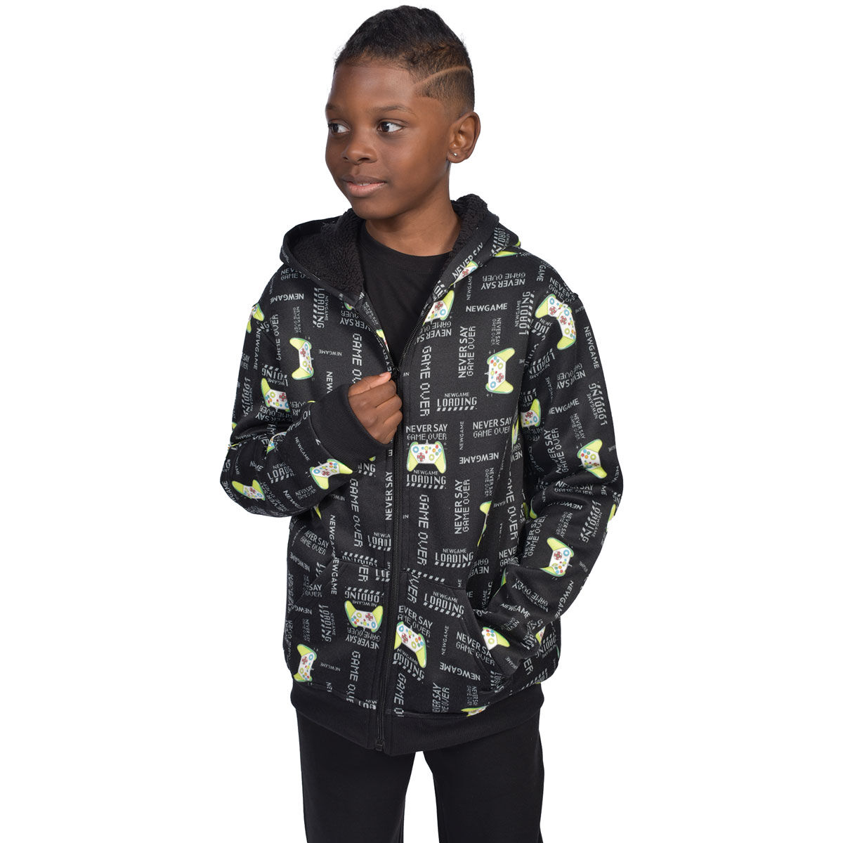 Canyon Creek Boy's Sherpa Full Zip Hoodie