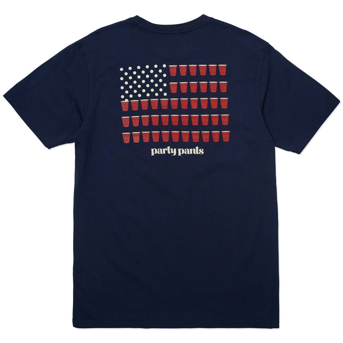 Party Pants Men's Red, White & Booze Short Sleeve Tee