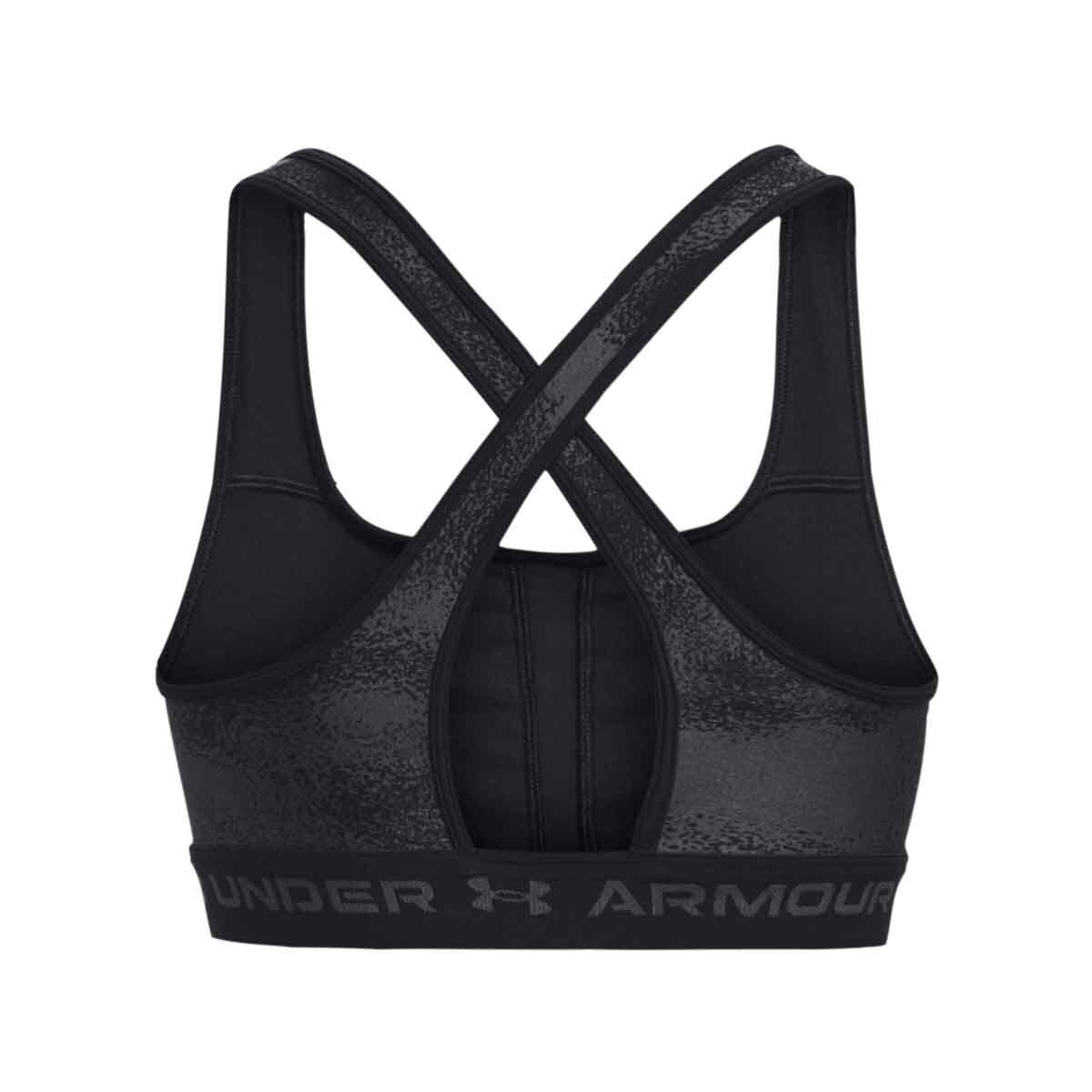 Under Armour Women's Crossback Mid-Impact Print Sports Bra