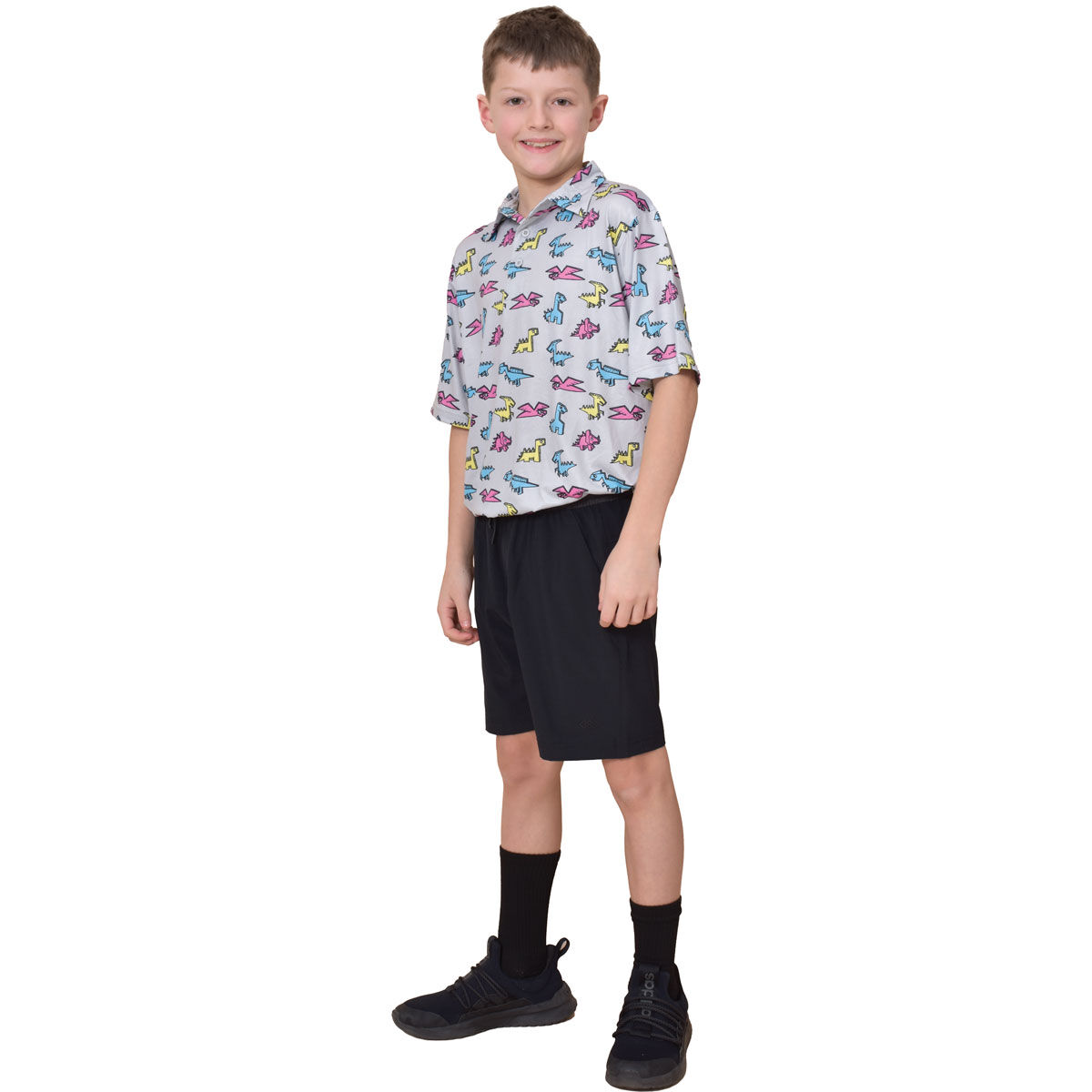 Aeroline Boy's Short Sleeve Print Polo