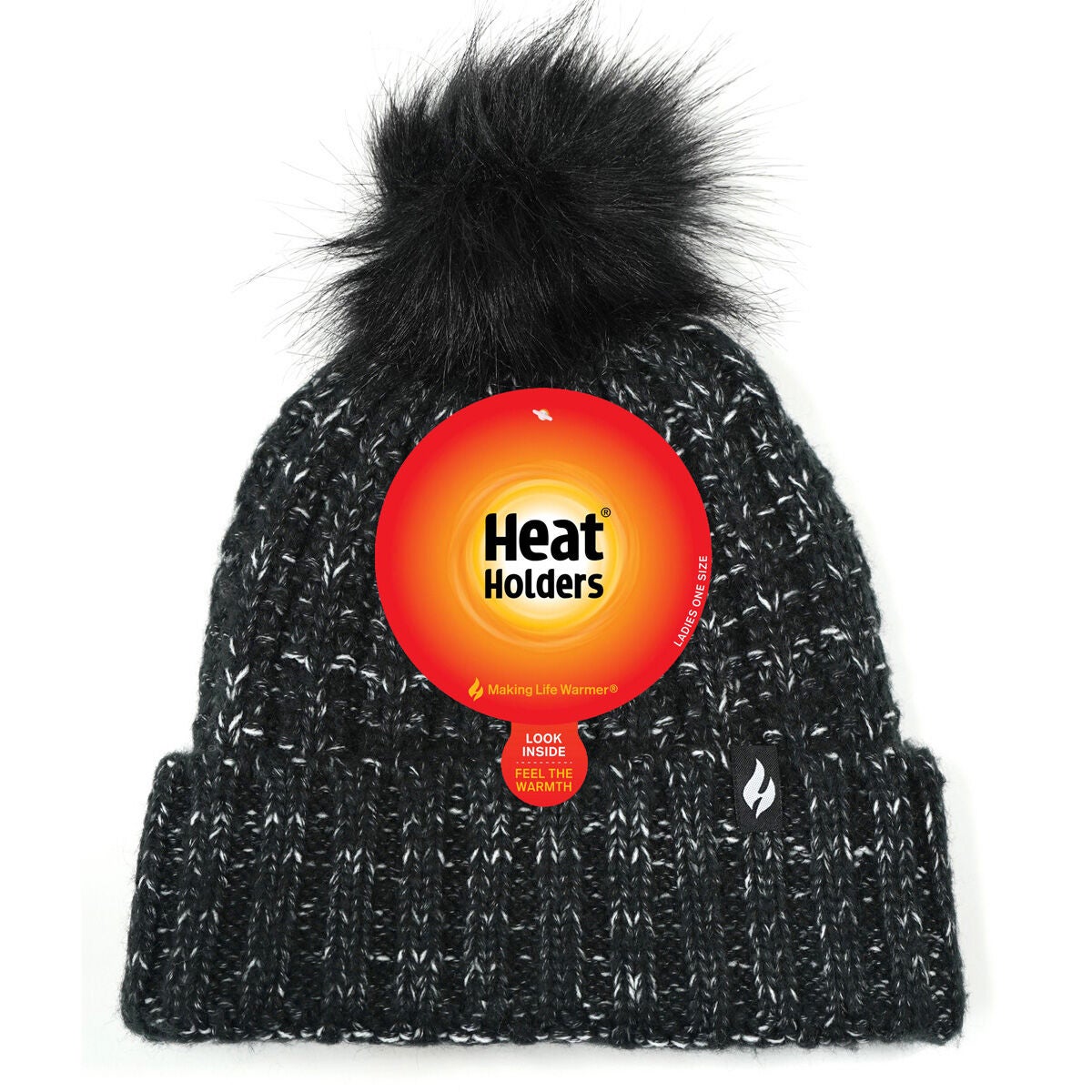 Heat Holders Women's Ribbed Roll Up Hat