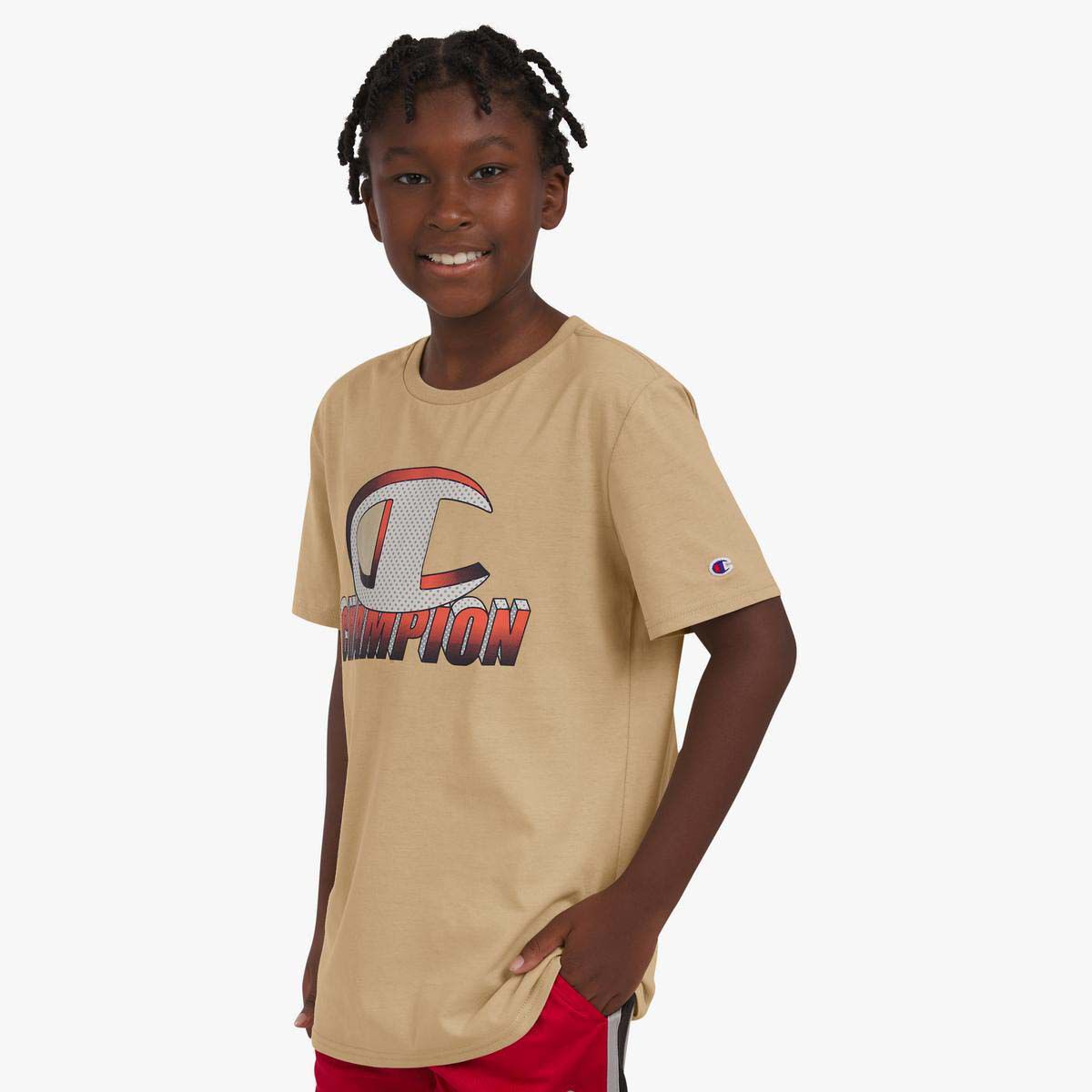 Champion Boys' 3D Block Tee