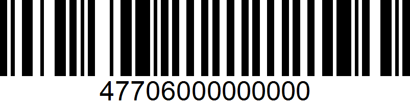 Barcode 47706000000000 for 15% off one regular-price item