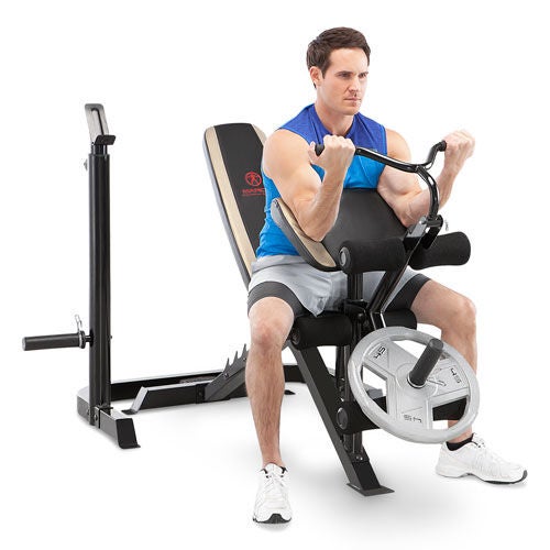 Marcy Olympic Weight Bench with Squat Rack and Leg Developer