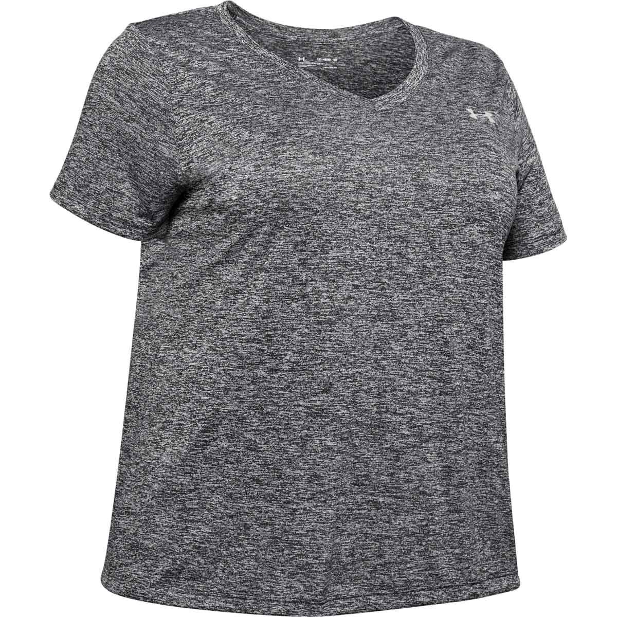 Under Armour Women's Plus Size Tech Twist Short Sleeve V-Neck Tee