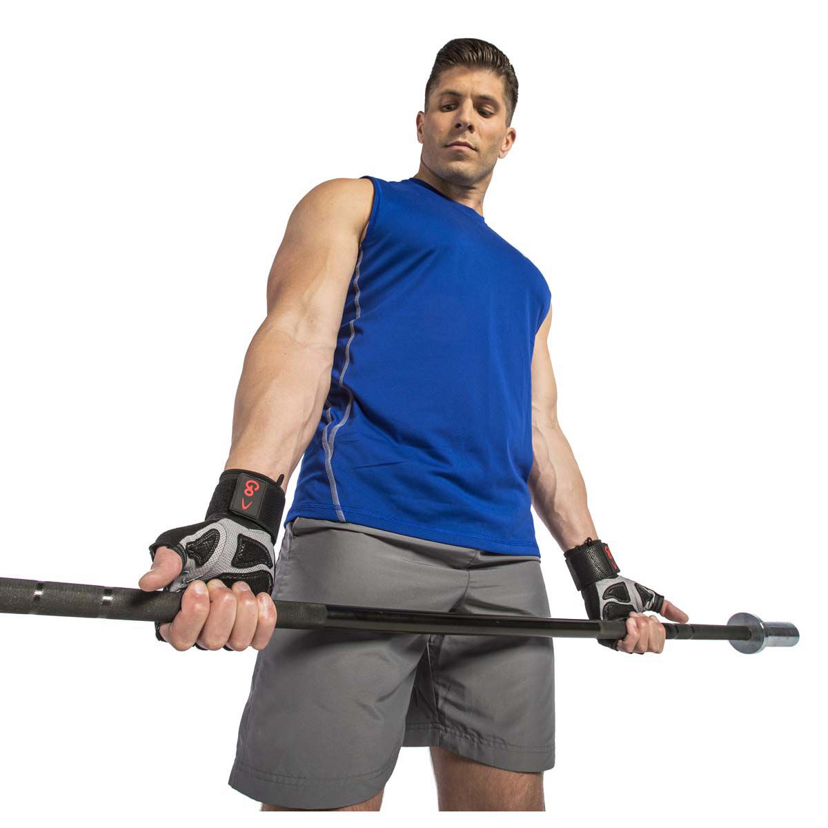 Go Fit Men's Extreme AG Training Glov with WristWrap