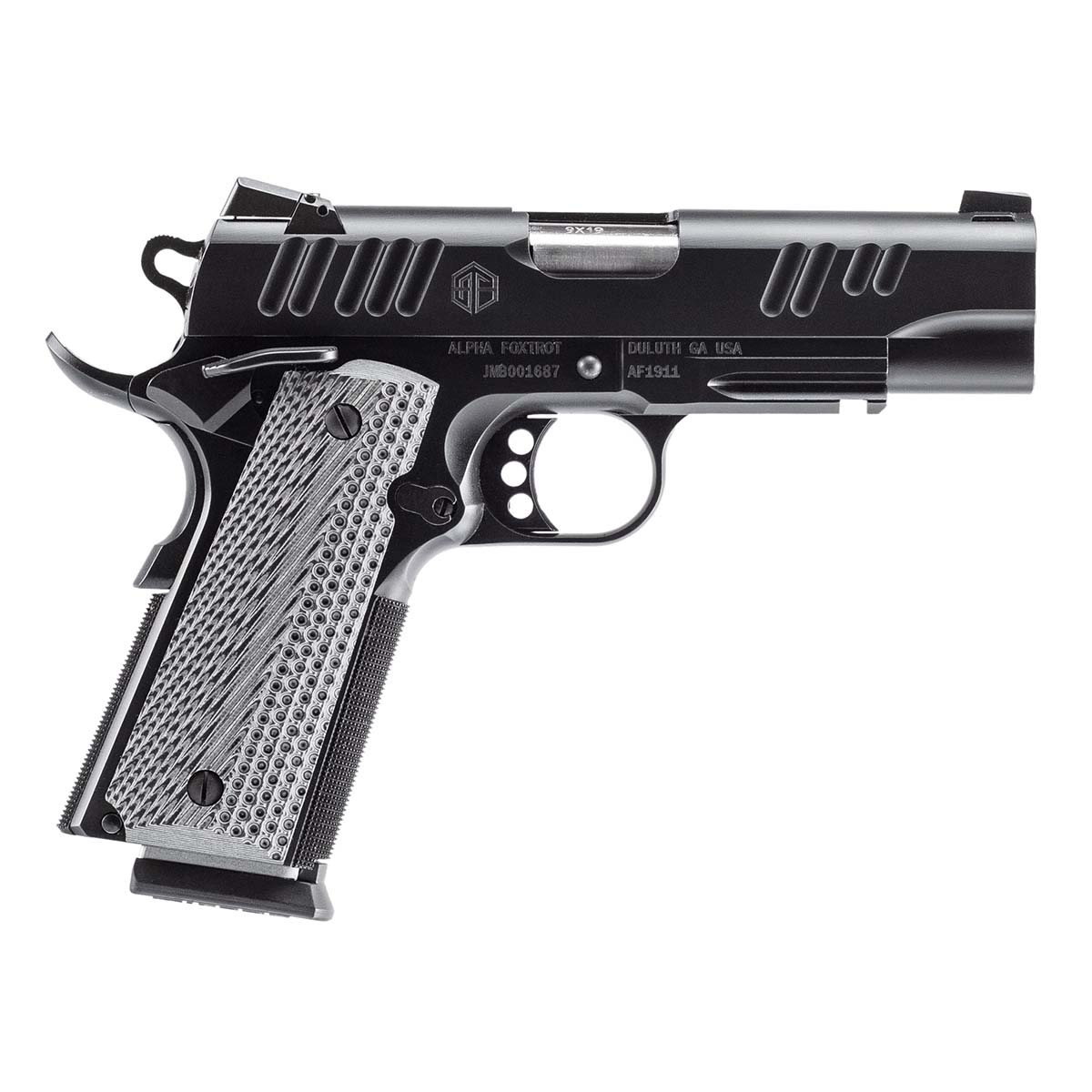 Alpha Foxtrot AF1911 Enhanced 9mm Luger 10+1 4.25" Pistol
