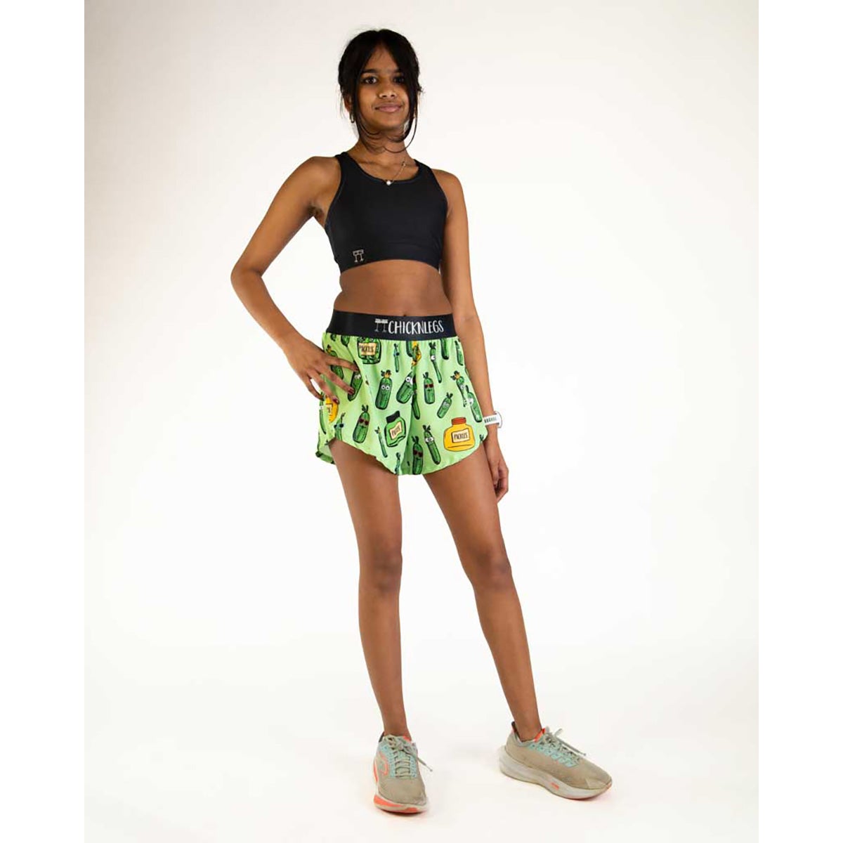 Chicknlegs Women's Pickles 4" Split Shorts