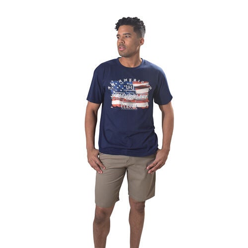 Chevy Men's Short Sleeve Flag Tee