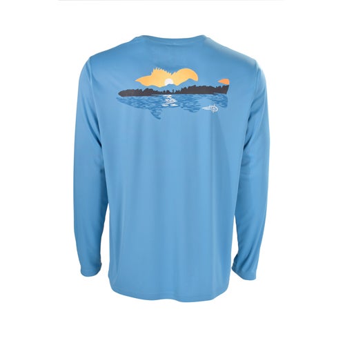 Reel Life Men's Long Sleeve Sunset Tee