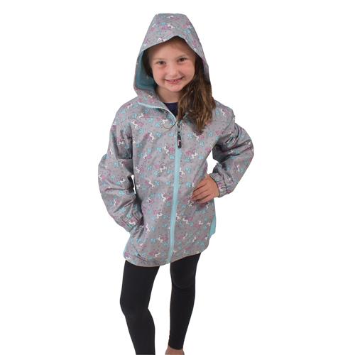 I5 Girls' Grey Unicorn Jacket