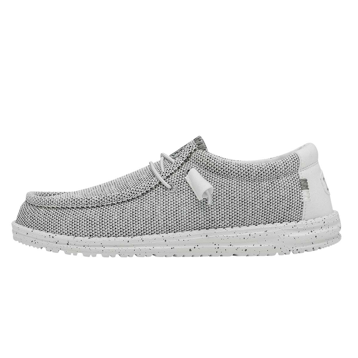 HeyDude Men's Wally Sox Stone White Shoes