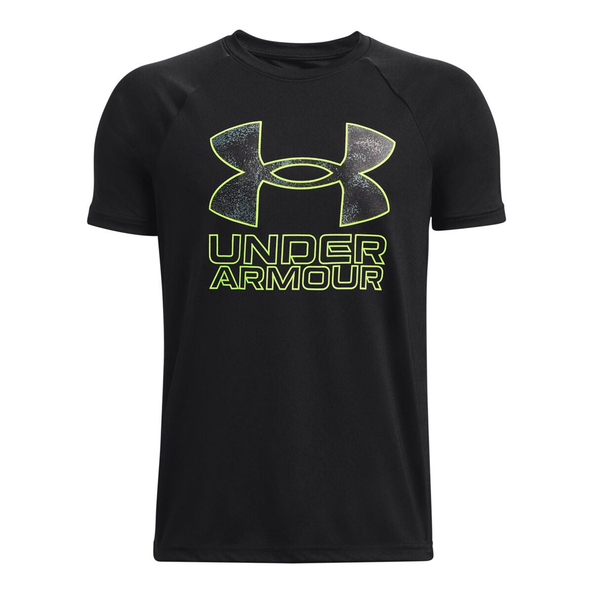 Under Armour Boys' Tech Hybrid Prt Fill Shorts Sleeve Crew Neck Tee