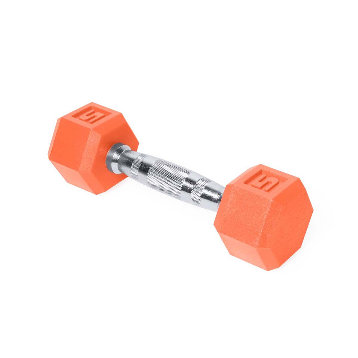 Cap 5 lb. Orange Rubber Dumbbell