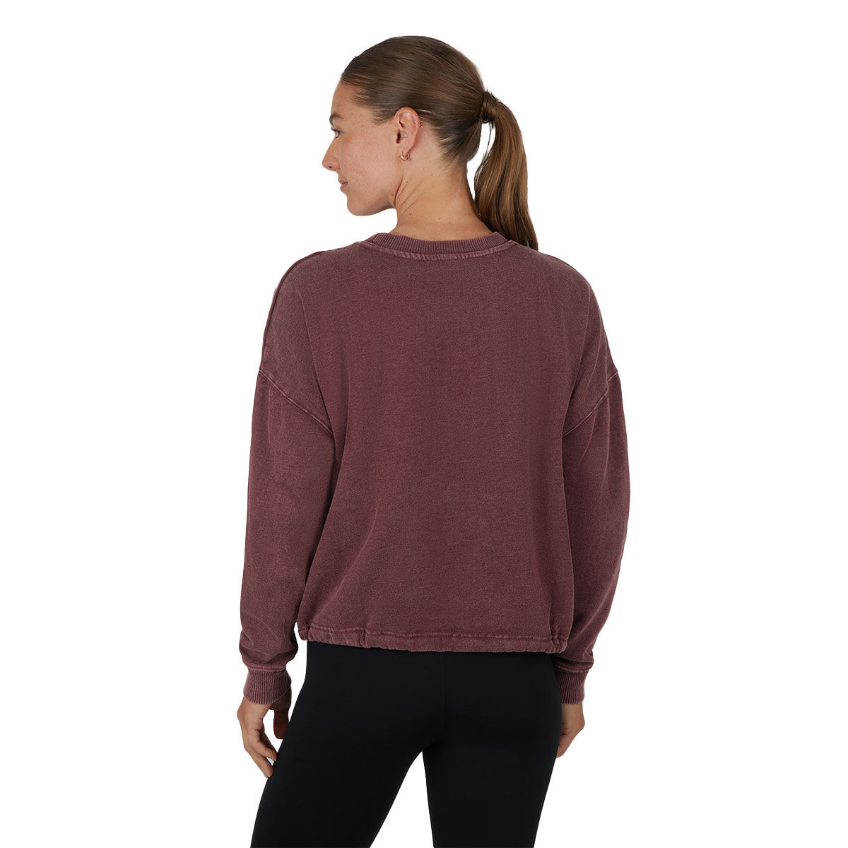 90 Degree Women's Lux Stone Washed Crew w/ Drawstring Waist