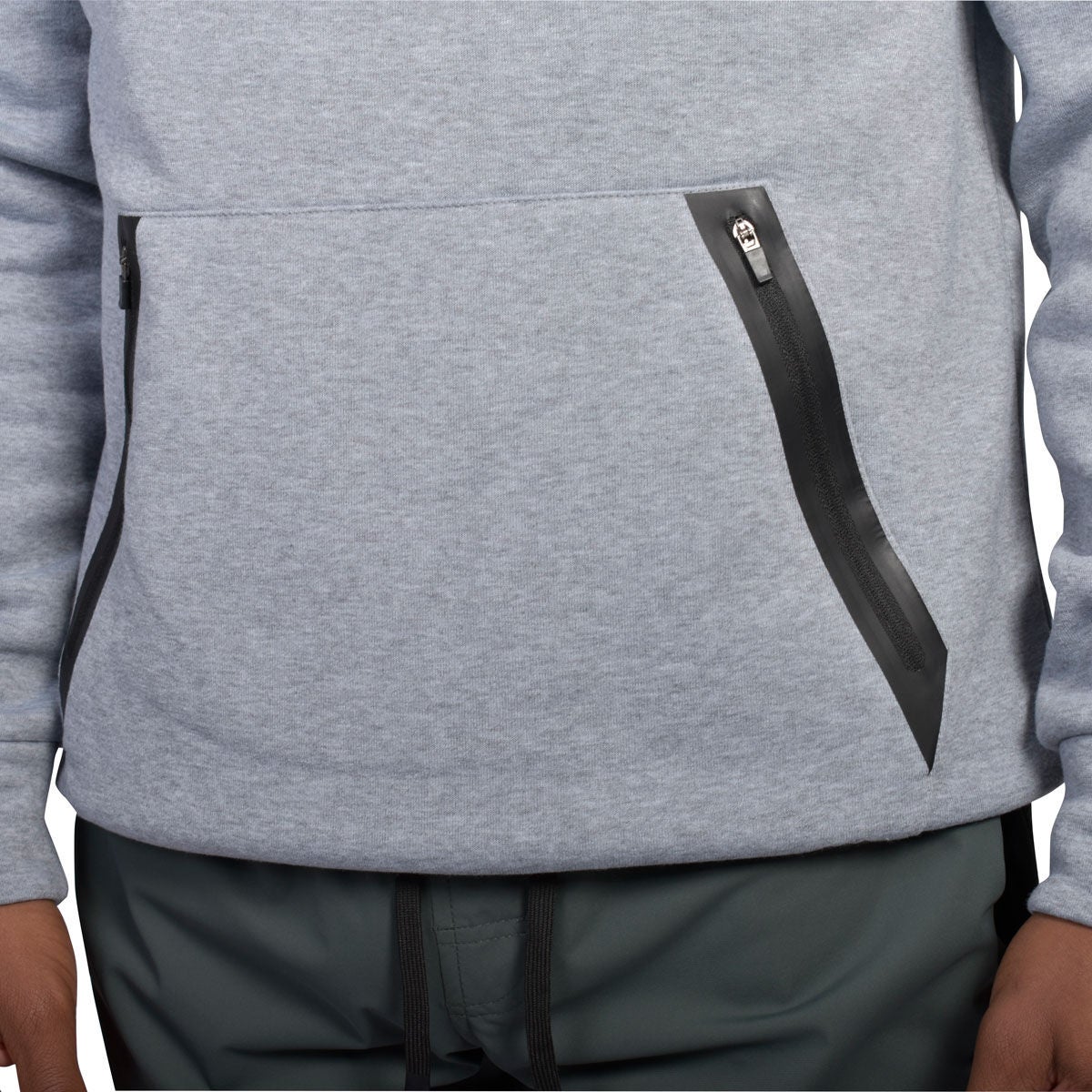 Leg3nd Men's Zip Pocket Pullover Hoodie