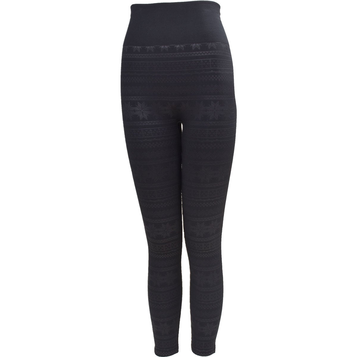 Muk Luks Women's Embossed Fairisle Fleece Lined Leggings