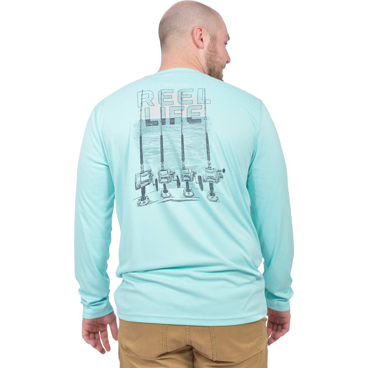 Reel Life Men's Beach Sunset Long Sleeve Tee