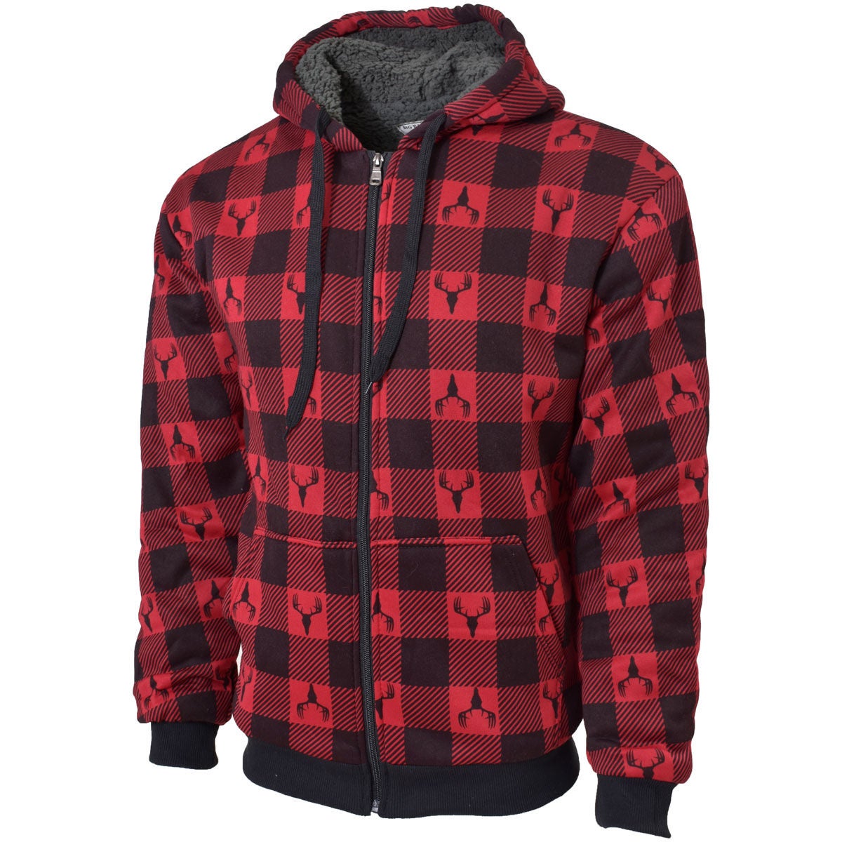 Big Ball Sports Men's Print Sherpa Lined Jacket