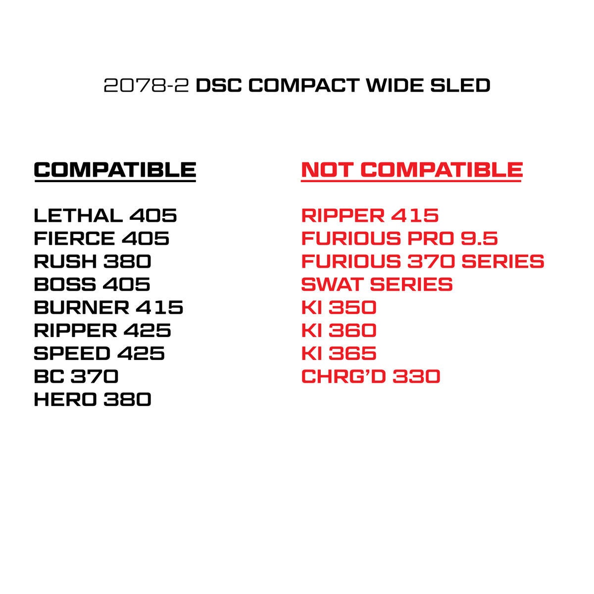 Killer Instinct Compact Dead Silent Crank Wide Sled