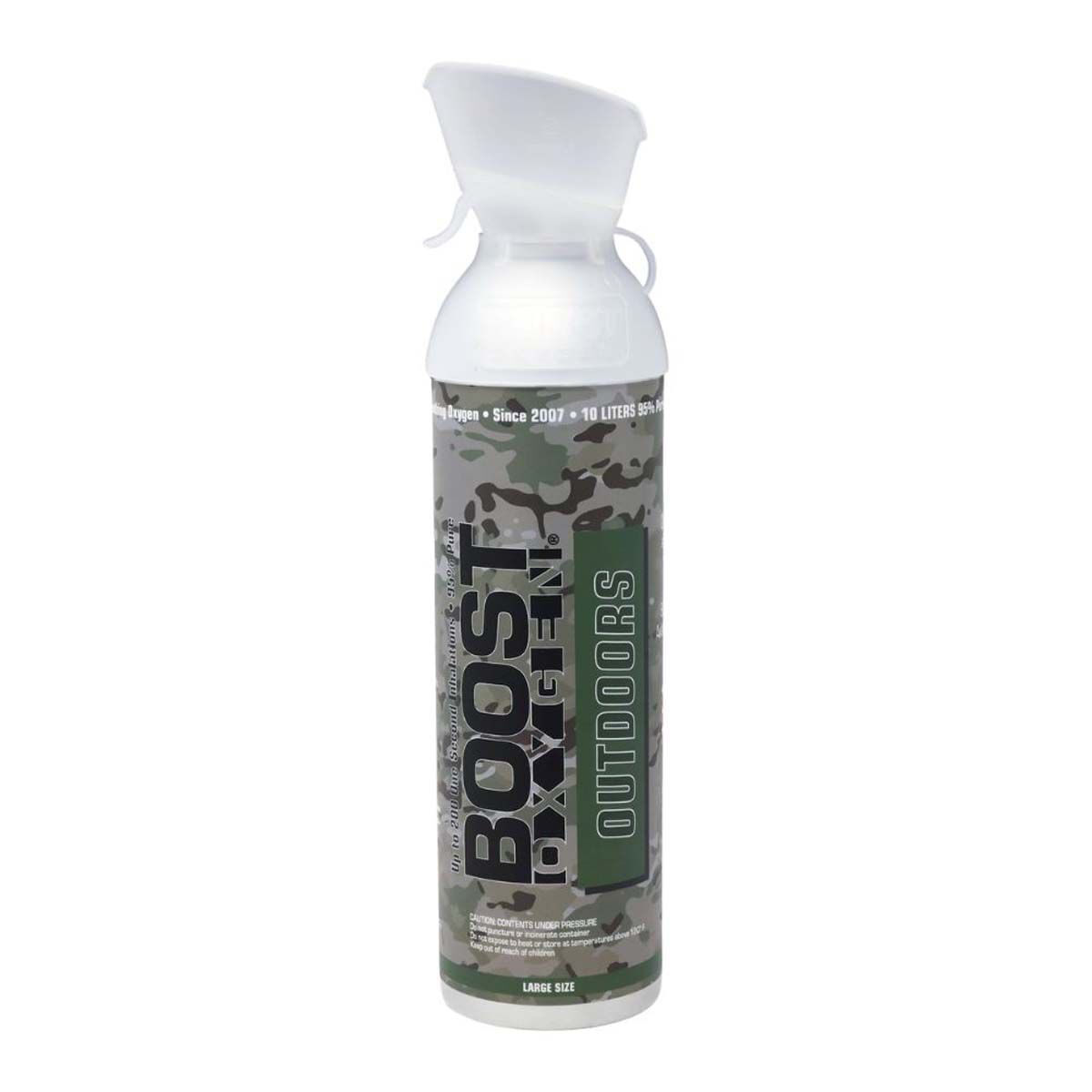 Boost Oxygen Supplemental Oxygen - OUTDOORS Camo - Natural 10 Liter