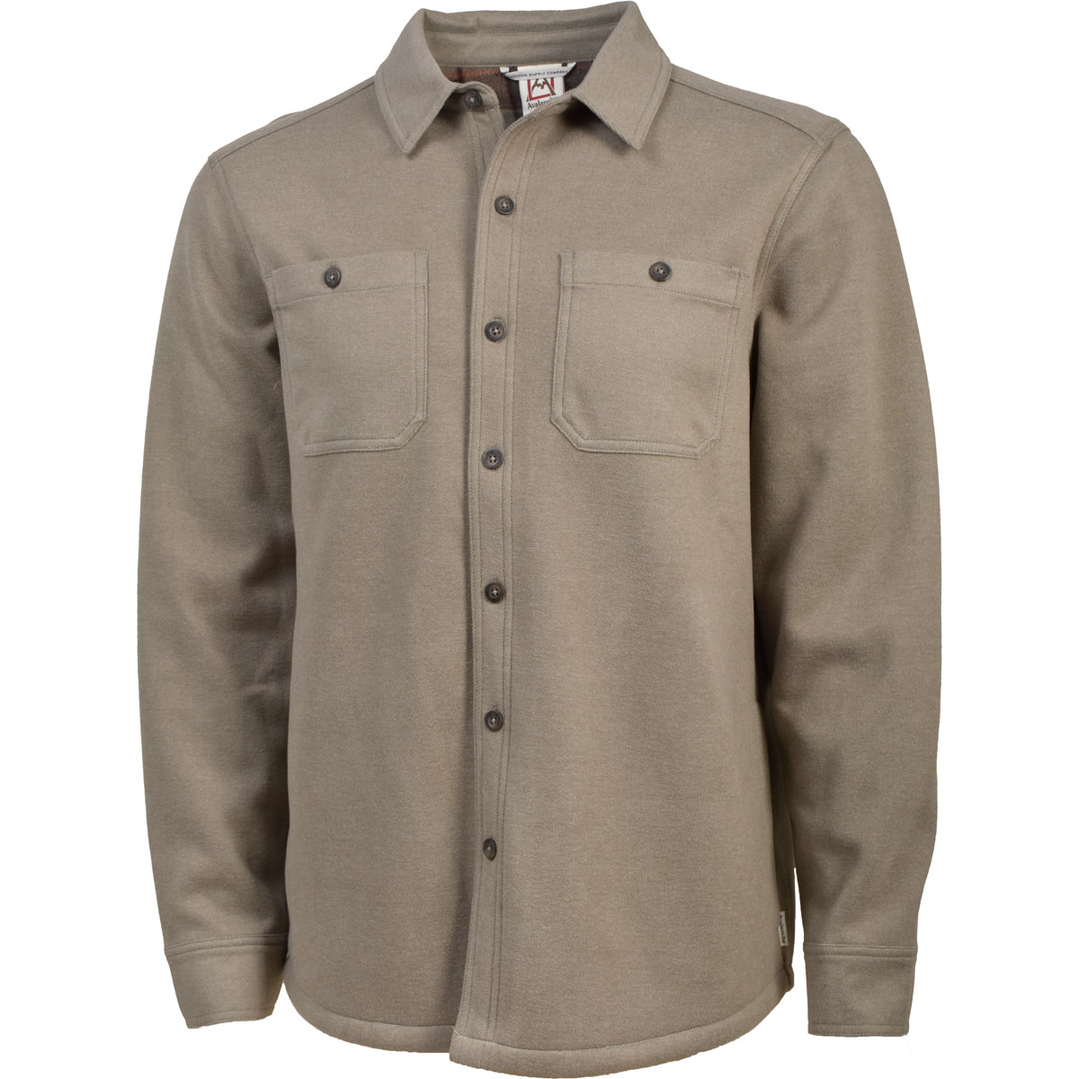 Avalanche Men's Plaid-Backed Polar Fleece Shacket