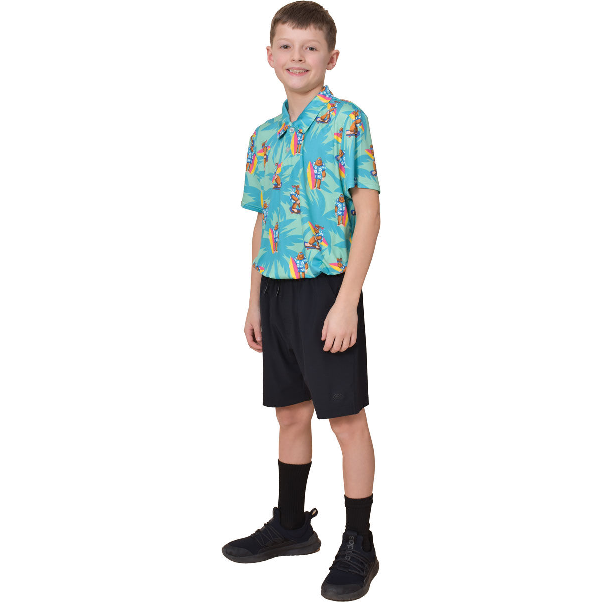 Aeroline Boy's Surf Print Polo