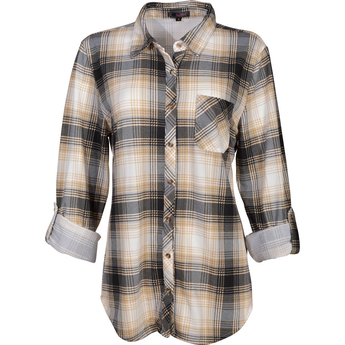 Canyon Creek Women's Knit Plaid Flannel Shirt