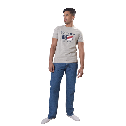 Nautica Men's Short Sleeve Flag Tee