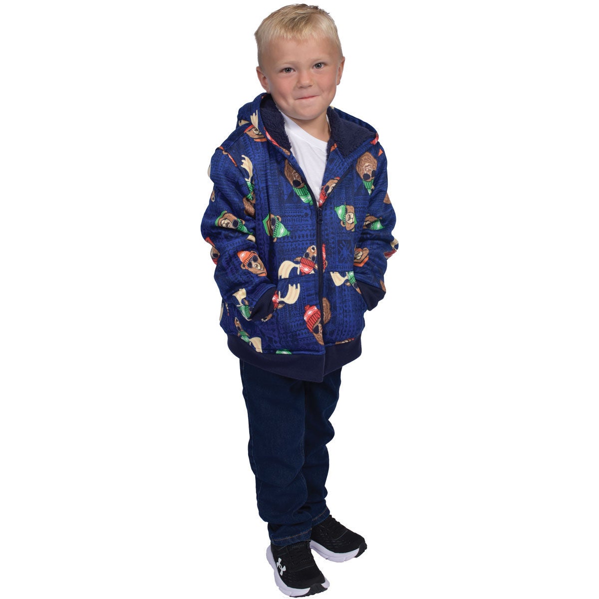 Canyon Creek Boy's Sherpa Full Zip Hoodie