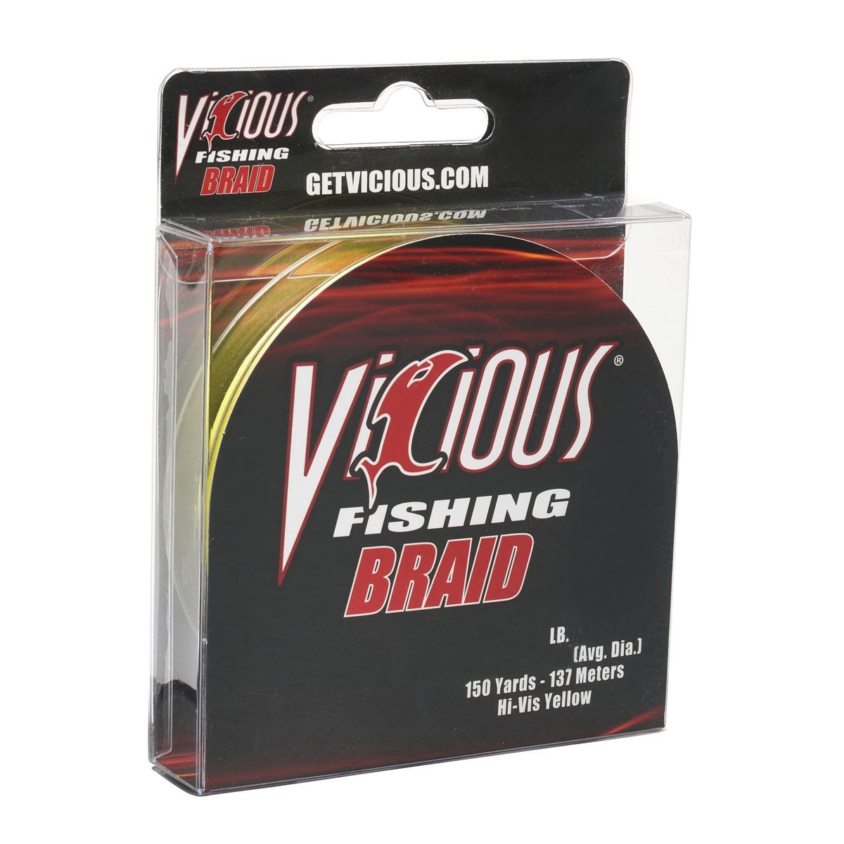 Vicious Fishing Standard Yellow Braided Fishing Line 10 lb Test
