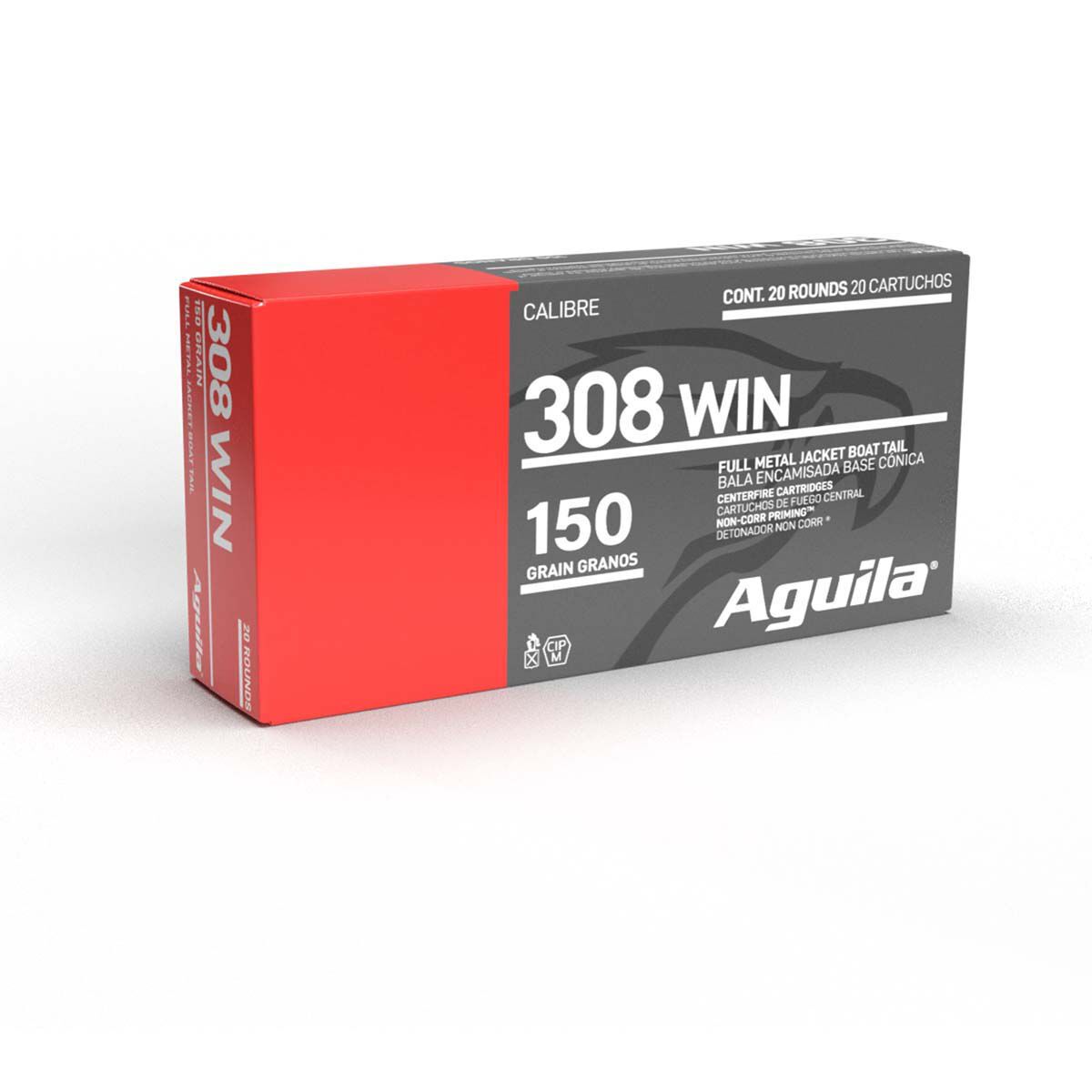 Aguila Centerfire Rifle .308 FMJ BT Win Ammunition