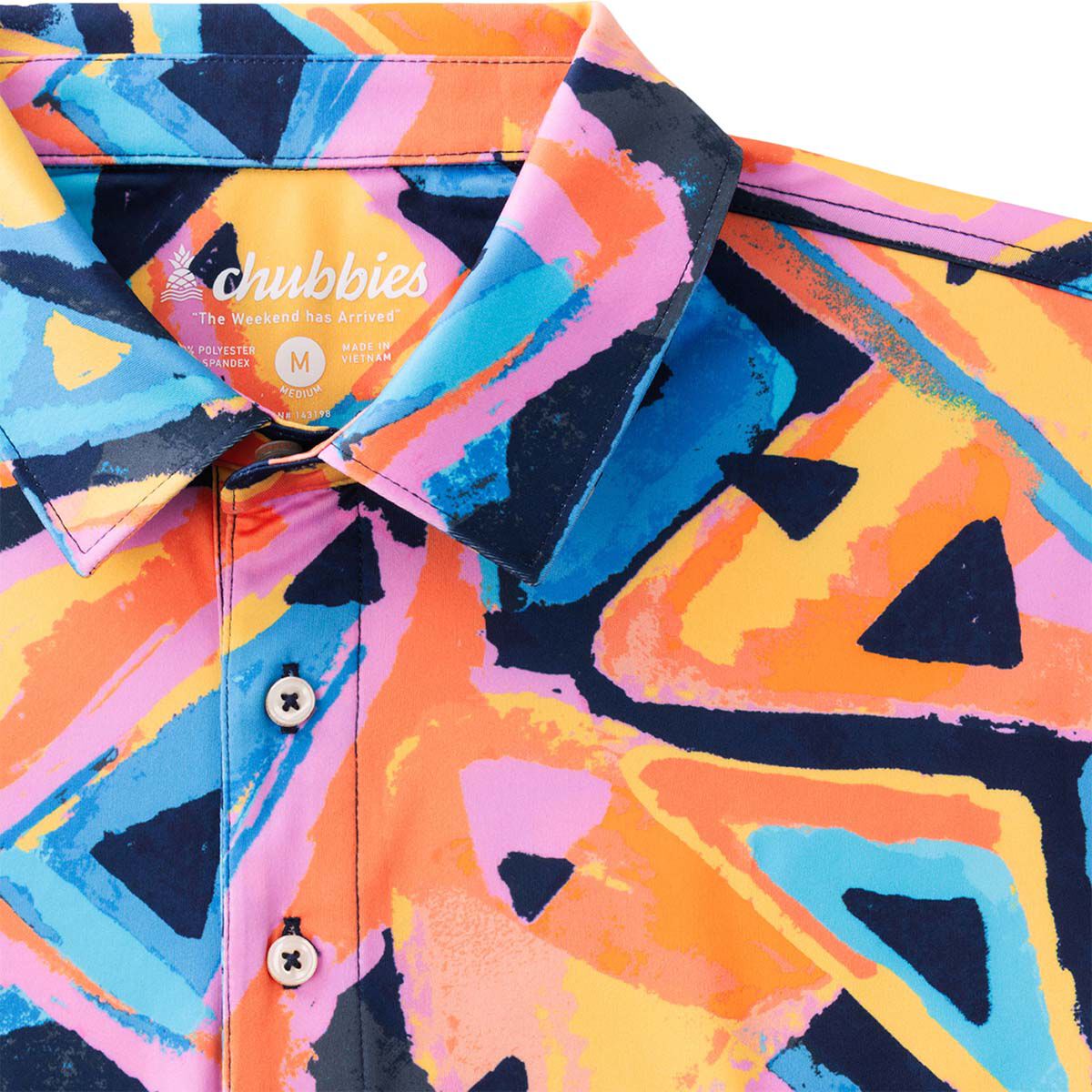 Chubbies Men's Exploding Nacho Performance Polo - Orange