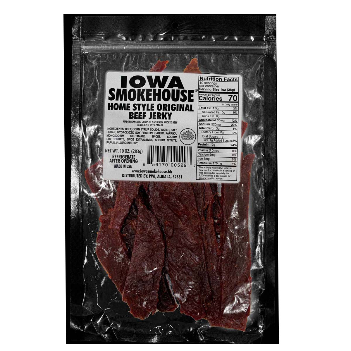 Iowa Smokehouse 10oz Organic Beef Jerky