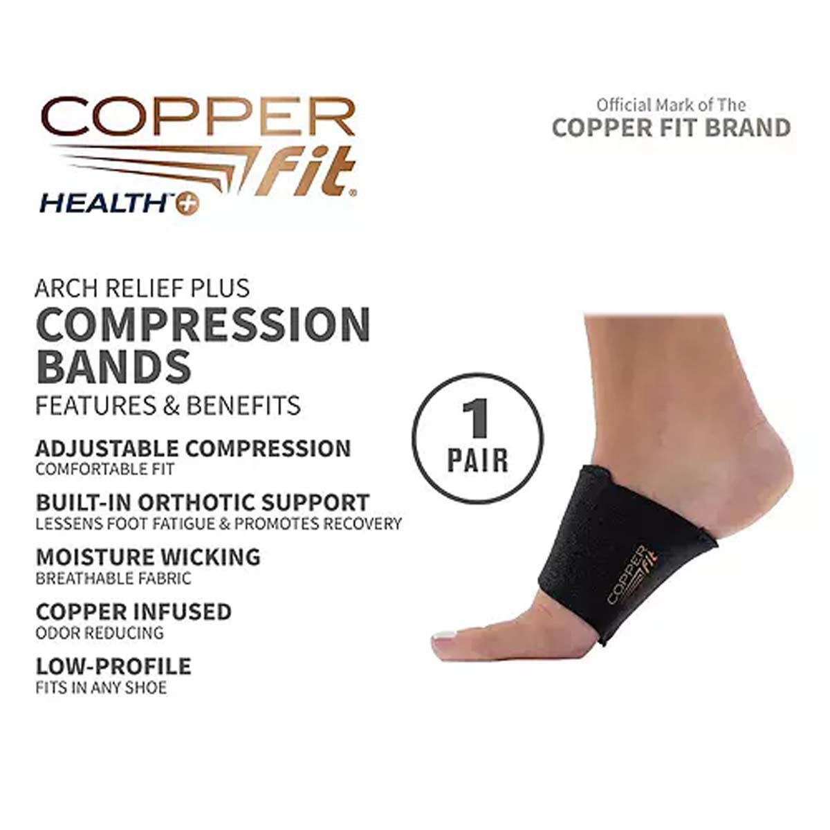 Copper Fit Arch Relief Compression Bands