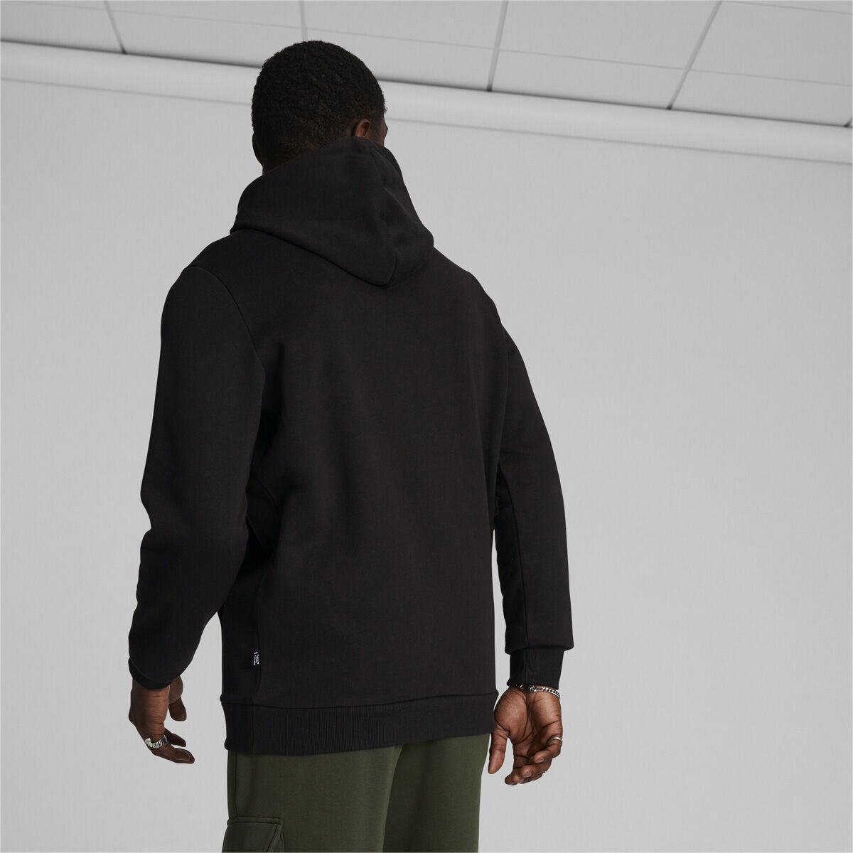 Puma Men's ESS+ 2 Col Big Logo Hoodie Fleece Us Athletic Apparel