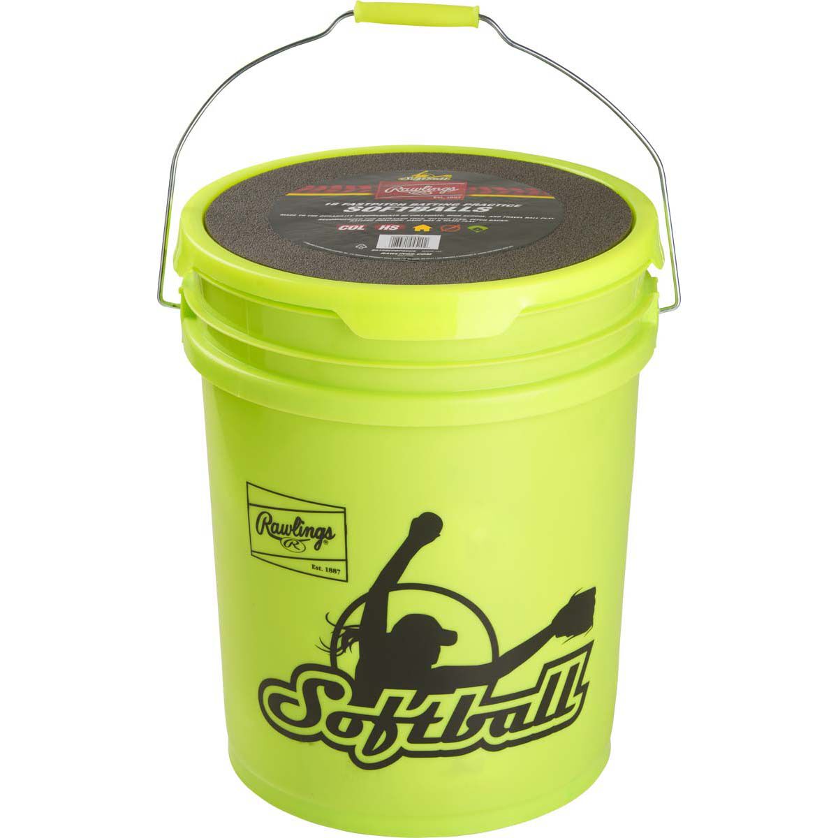 Rawlings 18 Count 12" NCAA Team Softball & Coaches Bucket