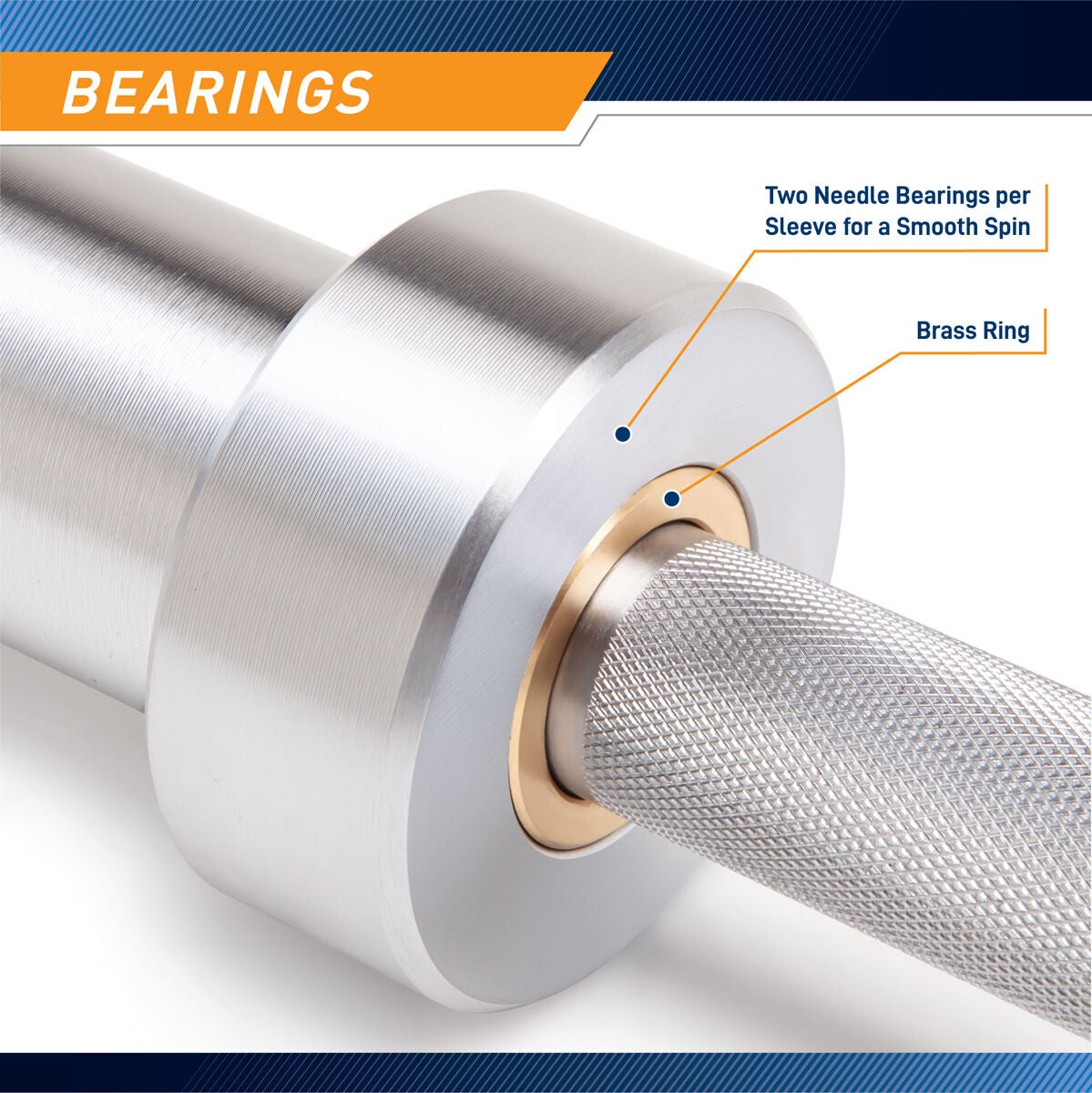 Steel Body 7' Chrome OLYMPIC BAR