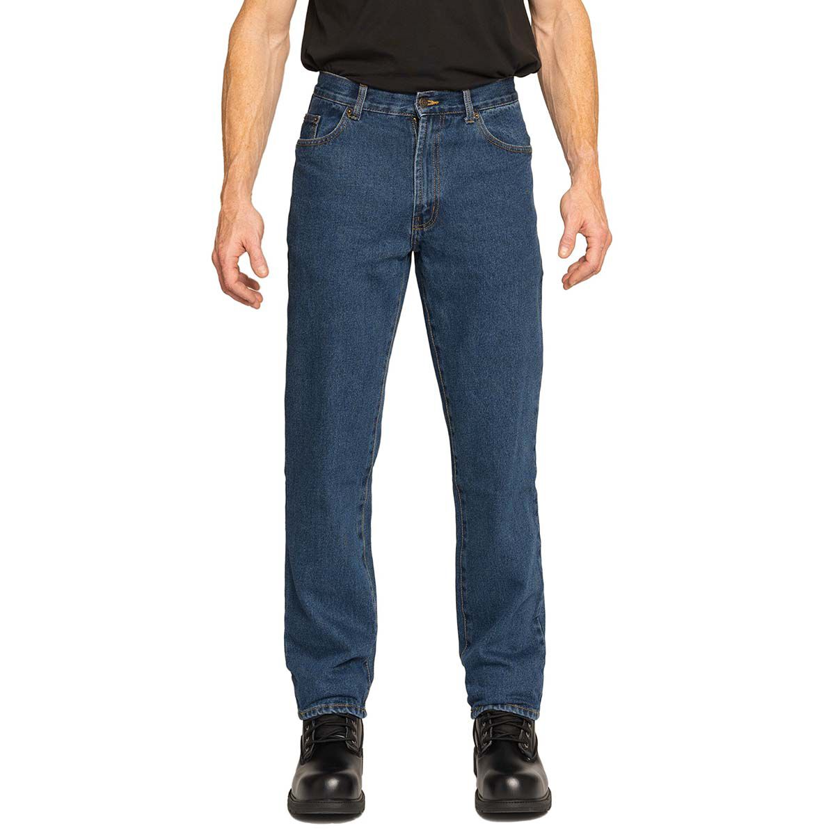 Full Blue Men's 5 Pocket Regular Jeans