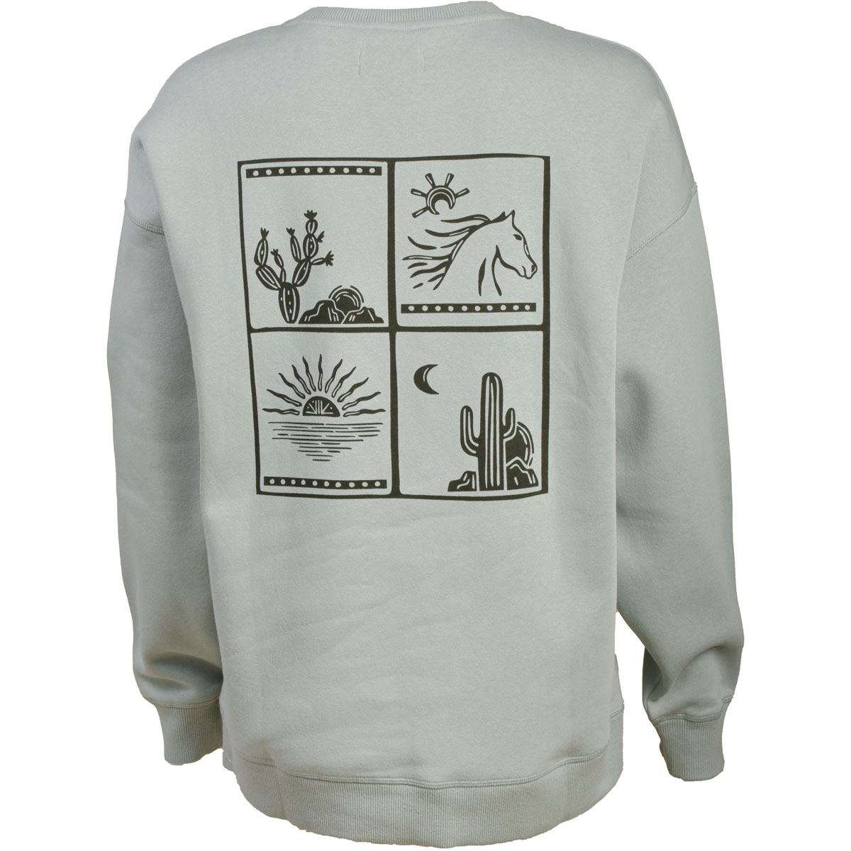 Liv Outdoor Women's West Tile Graphic Fleece Crew Sweatshirt