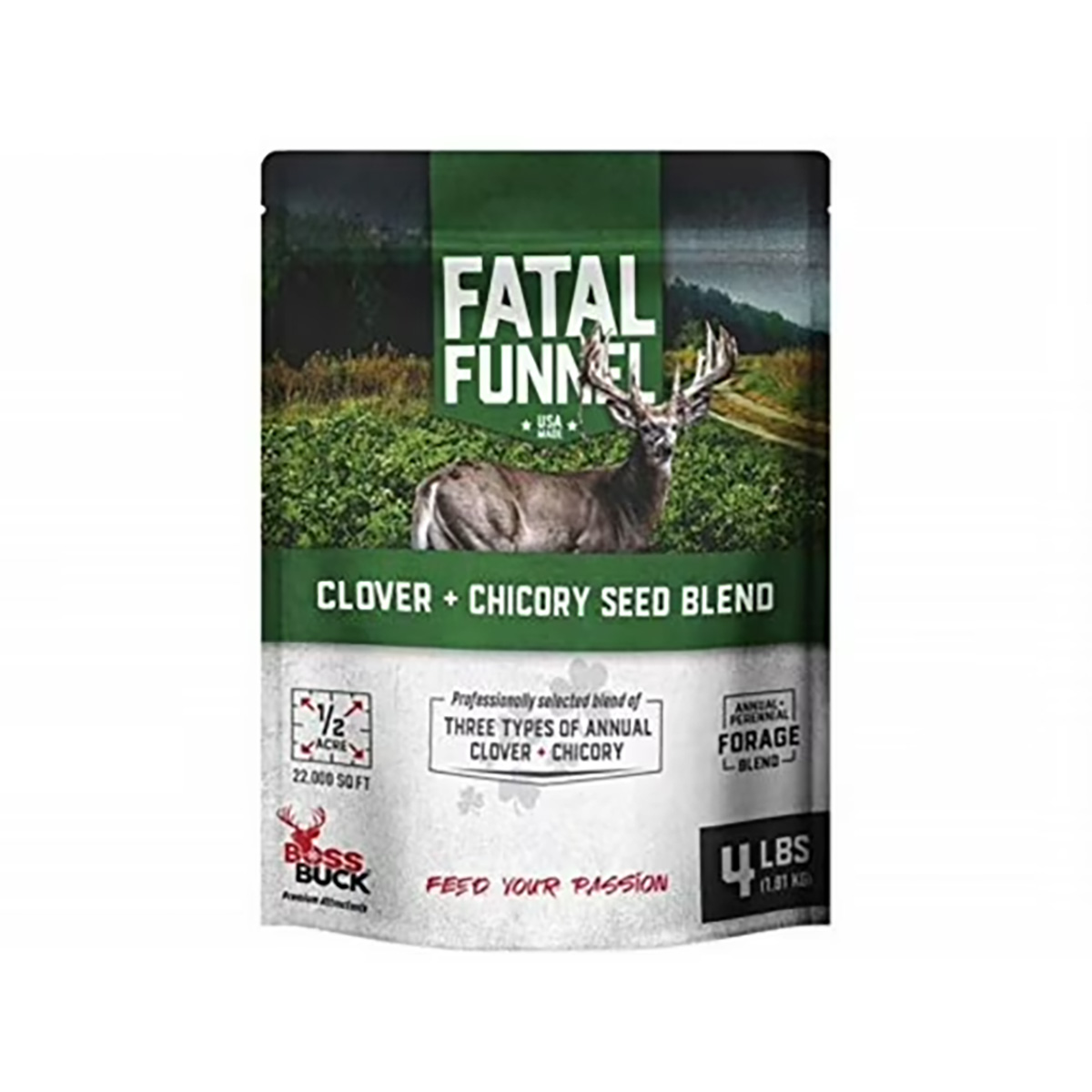 Boss Buck Clover and Chicory Food Plot Seed Blend 4 lb Bag