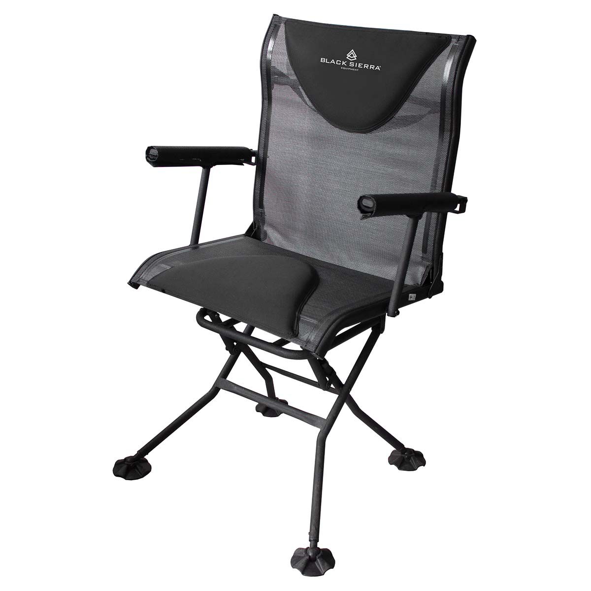 Black Sierra Deluxe Swivel Arm Chair