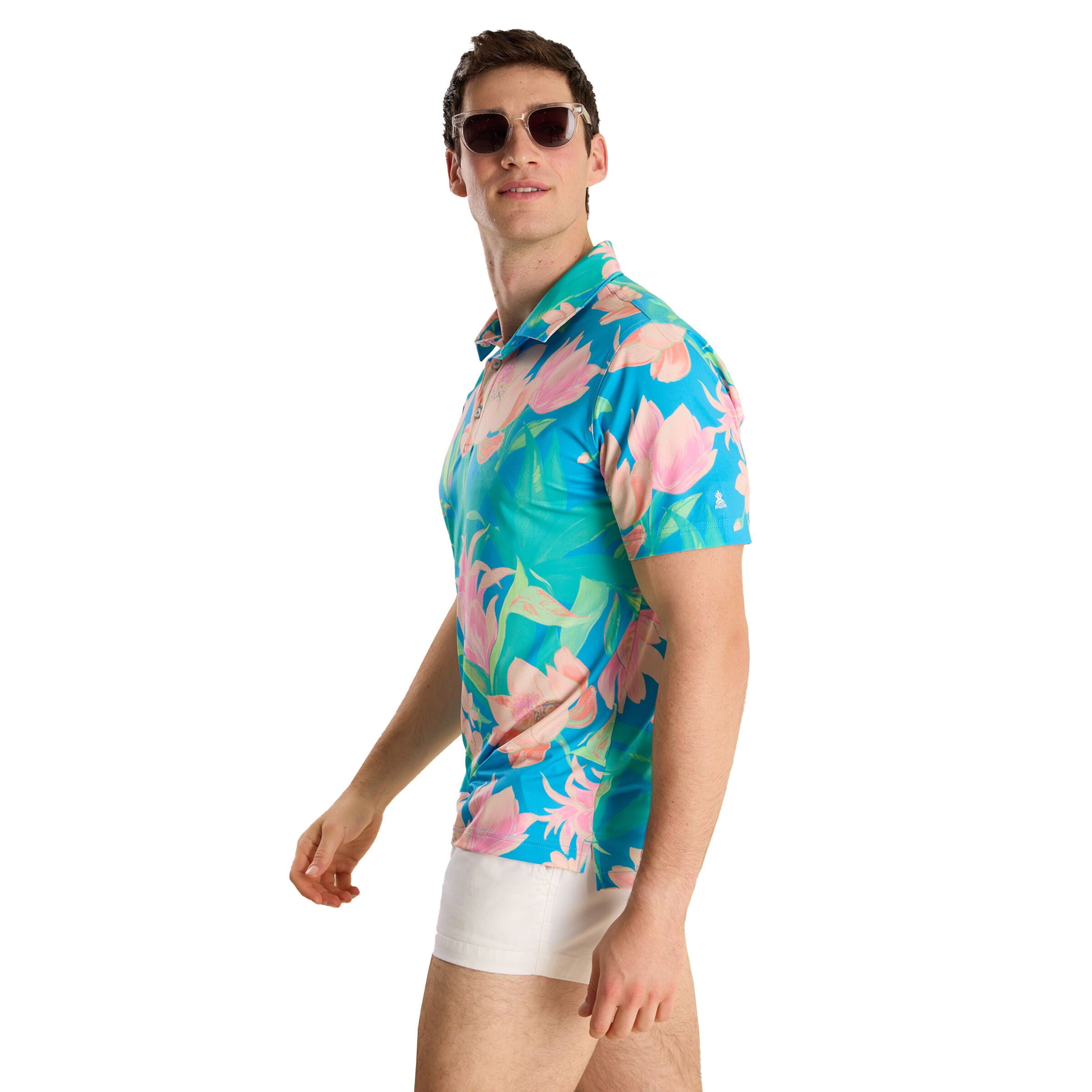 Chubbies Men's Stop & Smell Men's Roses Performance Polo