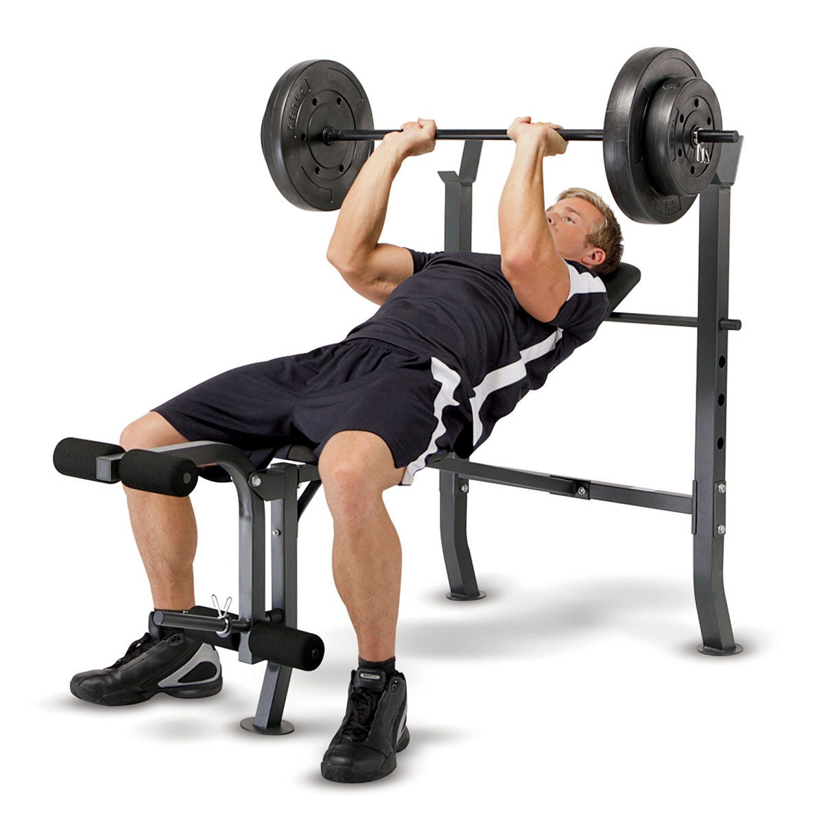 Marcy MD-2082W Mid Width Bench + 100 Weight Set