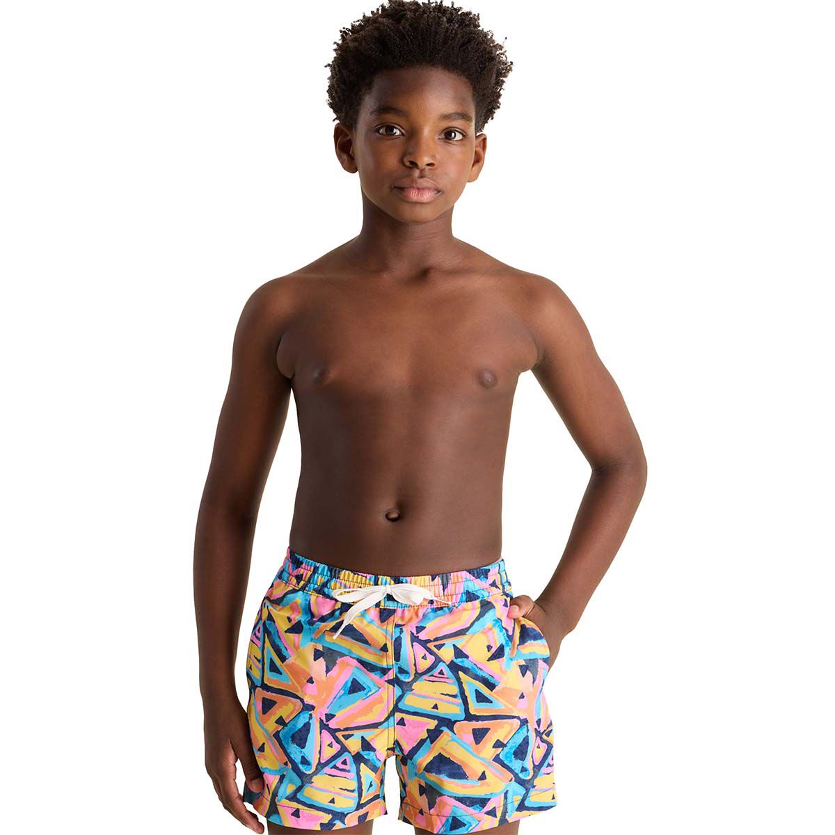 Chubbies Boys' Exploding Nachos Lined Classic Swim Trunk- Shorter