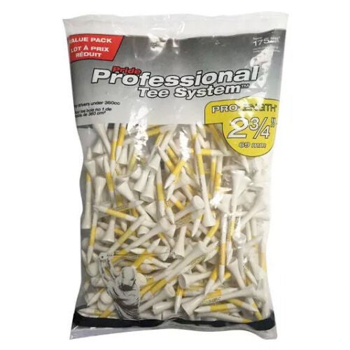 Pride Sports Professional 2 3/4" Pride Golf Tees - 175 Pack