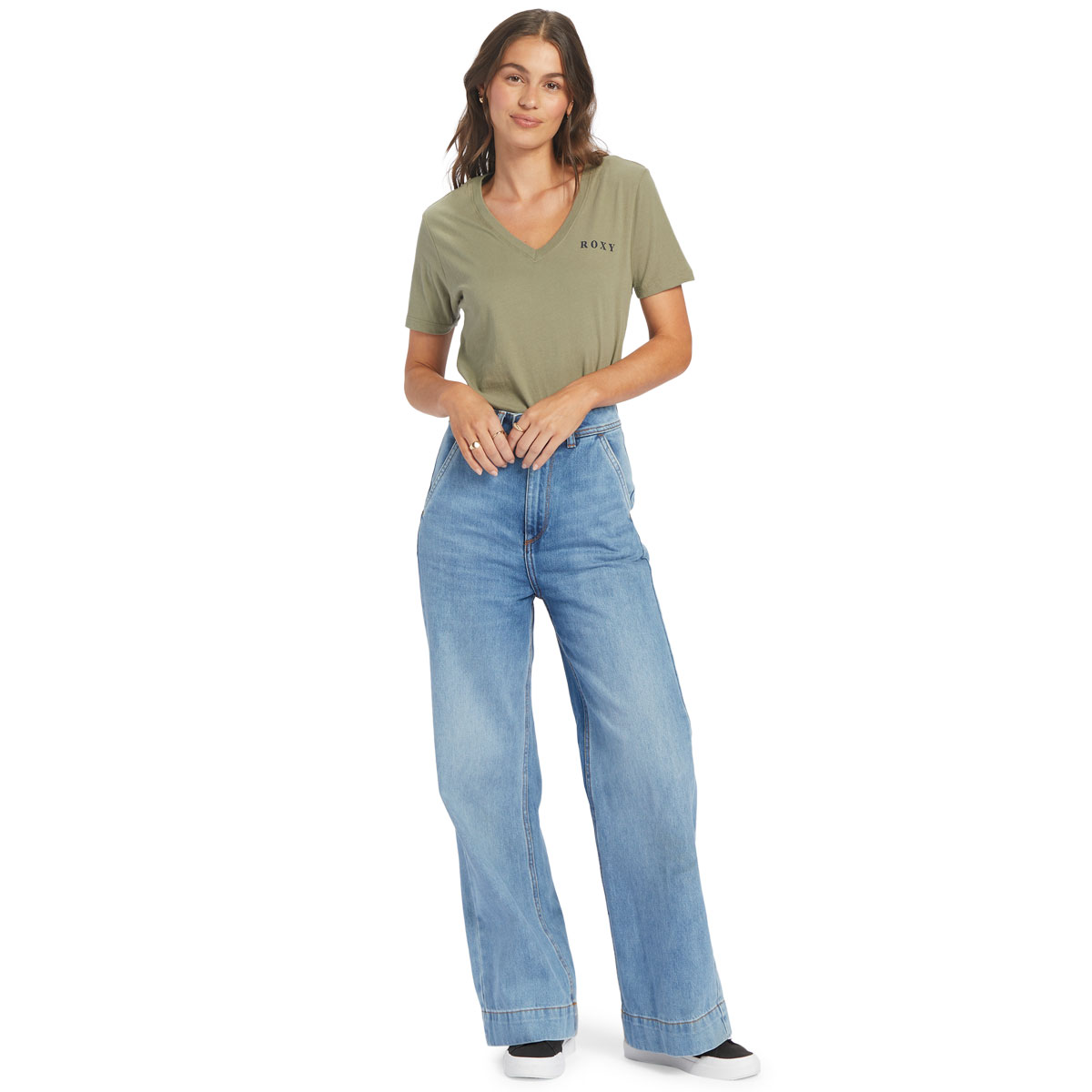 Roxy Women's Short Sleeve V-Neck Tee