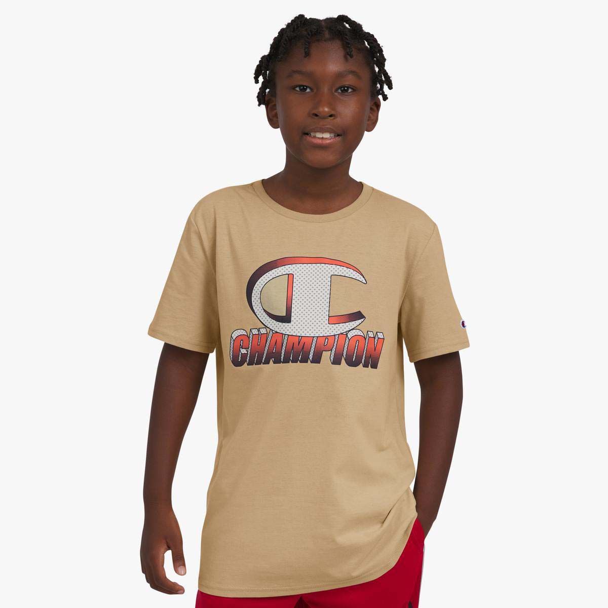 Champion Boys' 3D Block Tee
