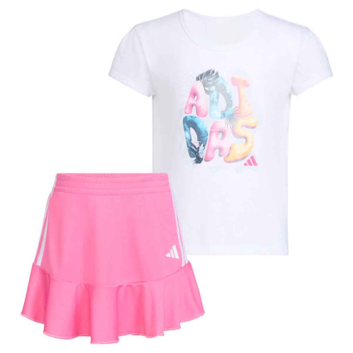 adidas Girls' Tee & Skort Set