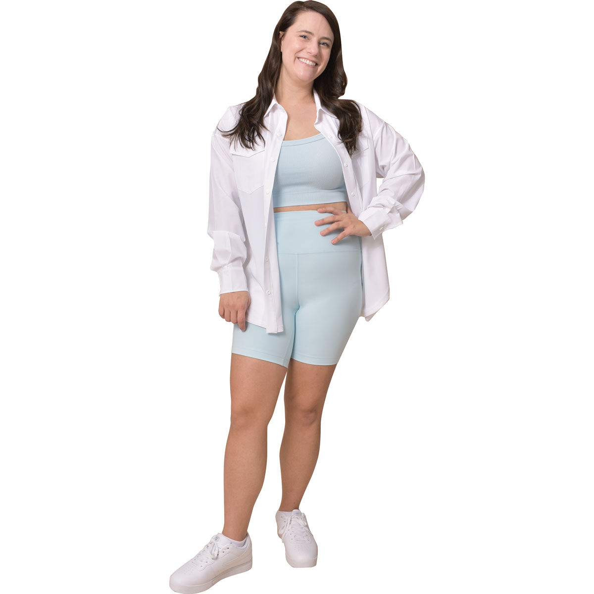 90 Degree Women's Woven Button Up Shacket